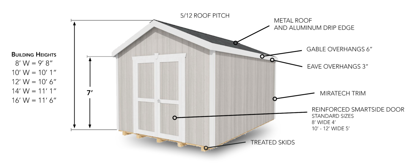 Jackson Storage Shed - Weaver Barns