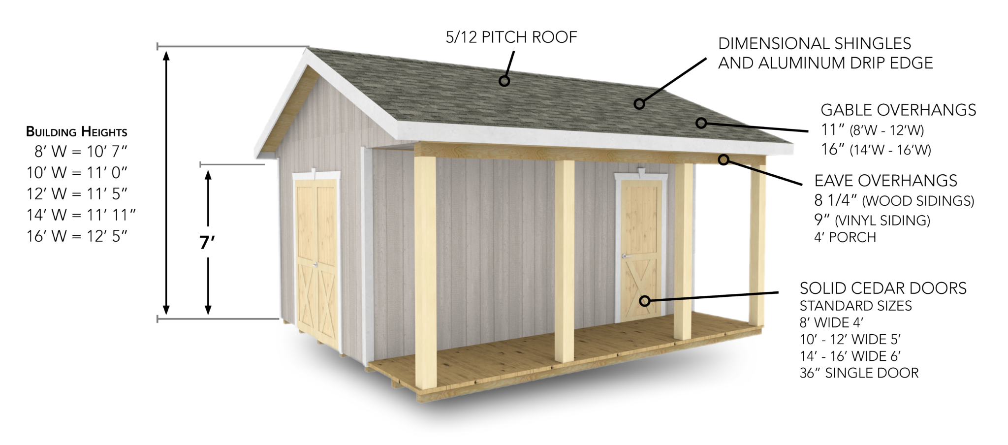 Woodshed Storage Shed - Weaver Barns