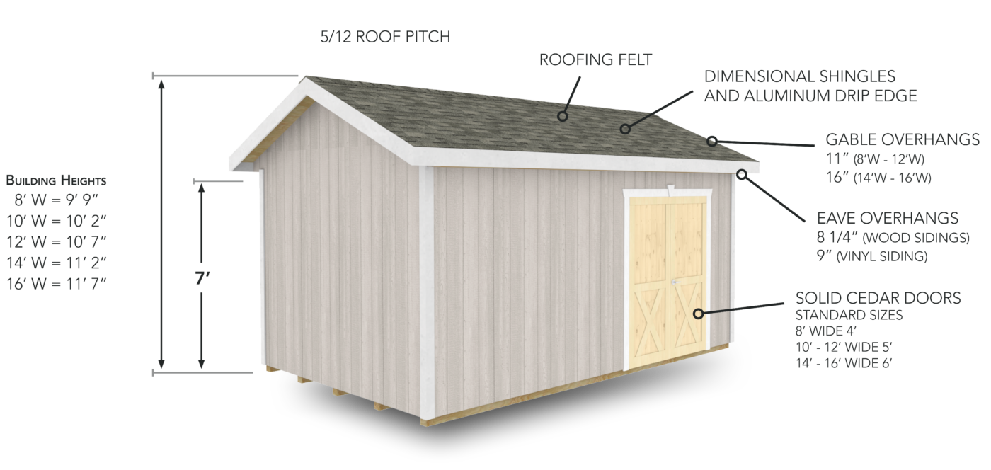 Gable Storage Shed - Weaver Barns